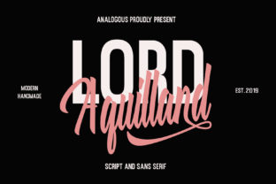Aquilland Script Font Brings Handcrafted Charm to Every Product You Make