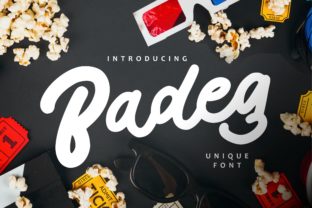 Badeg: A Chunky Script Typeface That Anchors Editorial Design