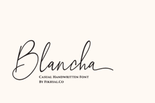 Blancha Font: A Handwritten Typeface for Small Business Branding