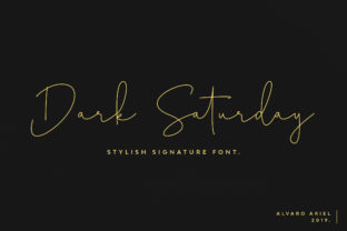 Dark Saturday: A Script Typeface with Editorial Character