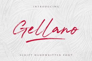 Gellano: A Casual Brush Script Font for Editorial Design