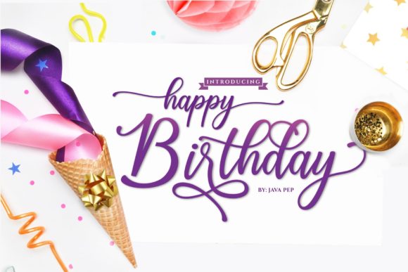 Happy Birthday Font: A Bold Script Typeface for Marketing That Connects