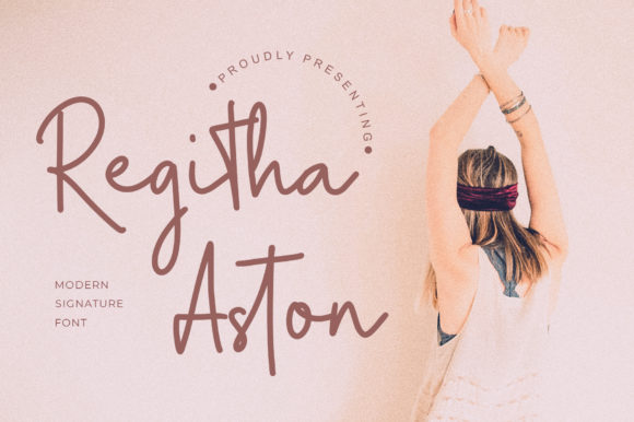 Regitha Aston: A Handwritten Font That Works in Real Campaigns